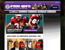 Tablet Screenshot of dreissigapparel.com